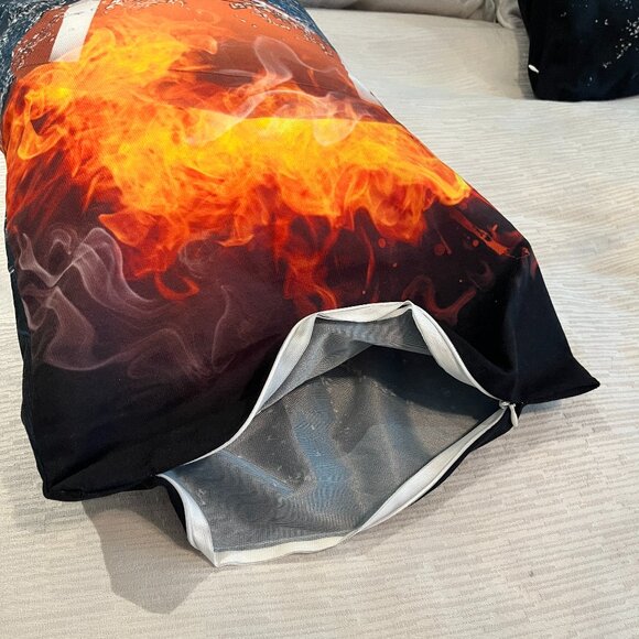 FOOTBALL Fan 2 Bedroom Pillow Covers Standard Size Zipper Closure Unused - Picture 4 of 4